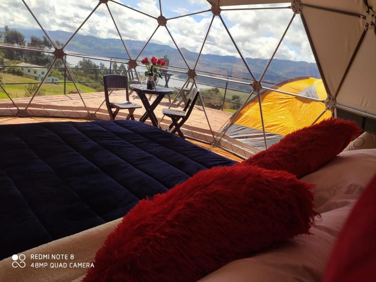 Glamping hermoso amanecer Guatavita Exterior foto