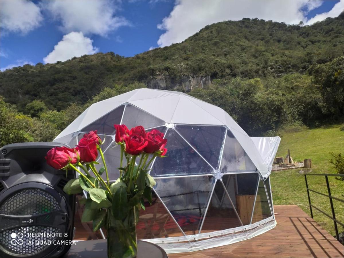 Glamping hermoso amanecer Guatavita Exterior foto