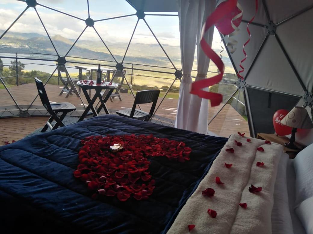 Glamping hermoso amanecer Guatavita Exterior foto