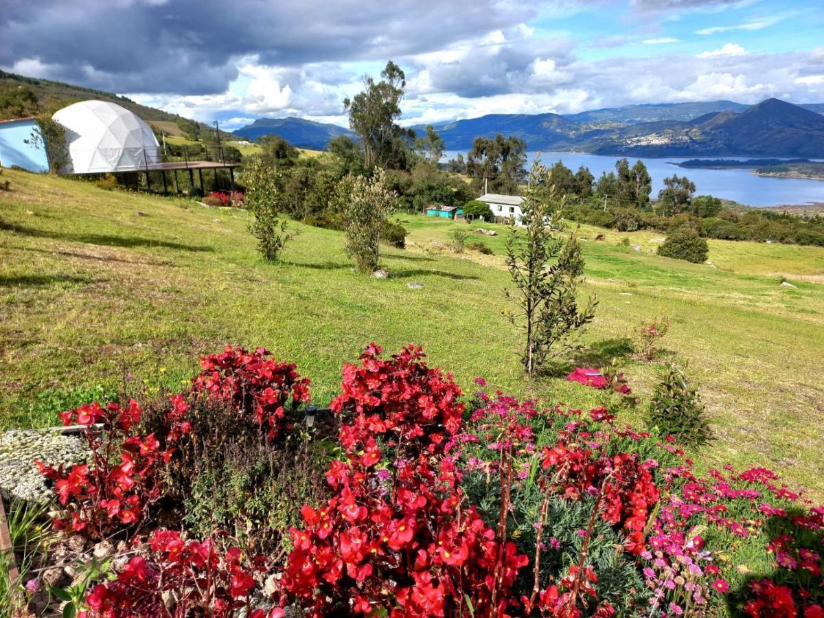 Glamping hermoso amanecer Guatavita Exterior foto