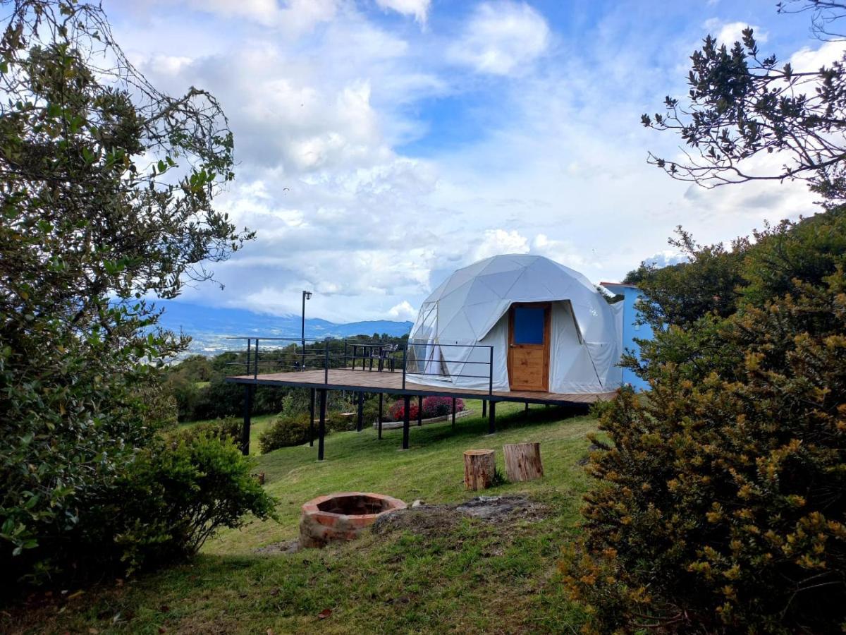 Glamping hermoso amanecer Guatavita Exterior foto