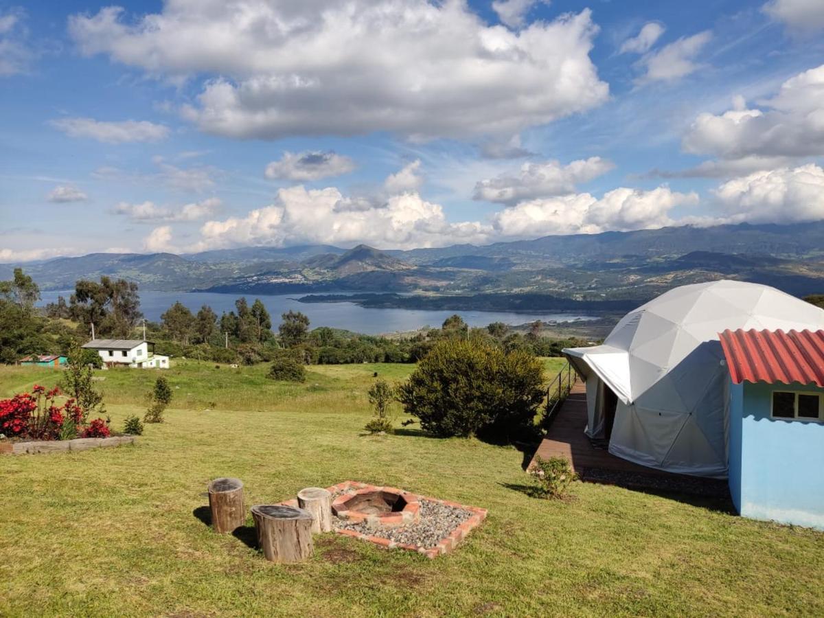 Glamping hermoso amanecer Guatavita Exterior foto