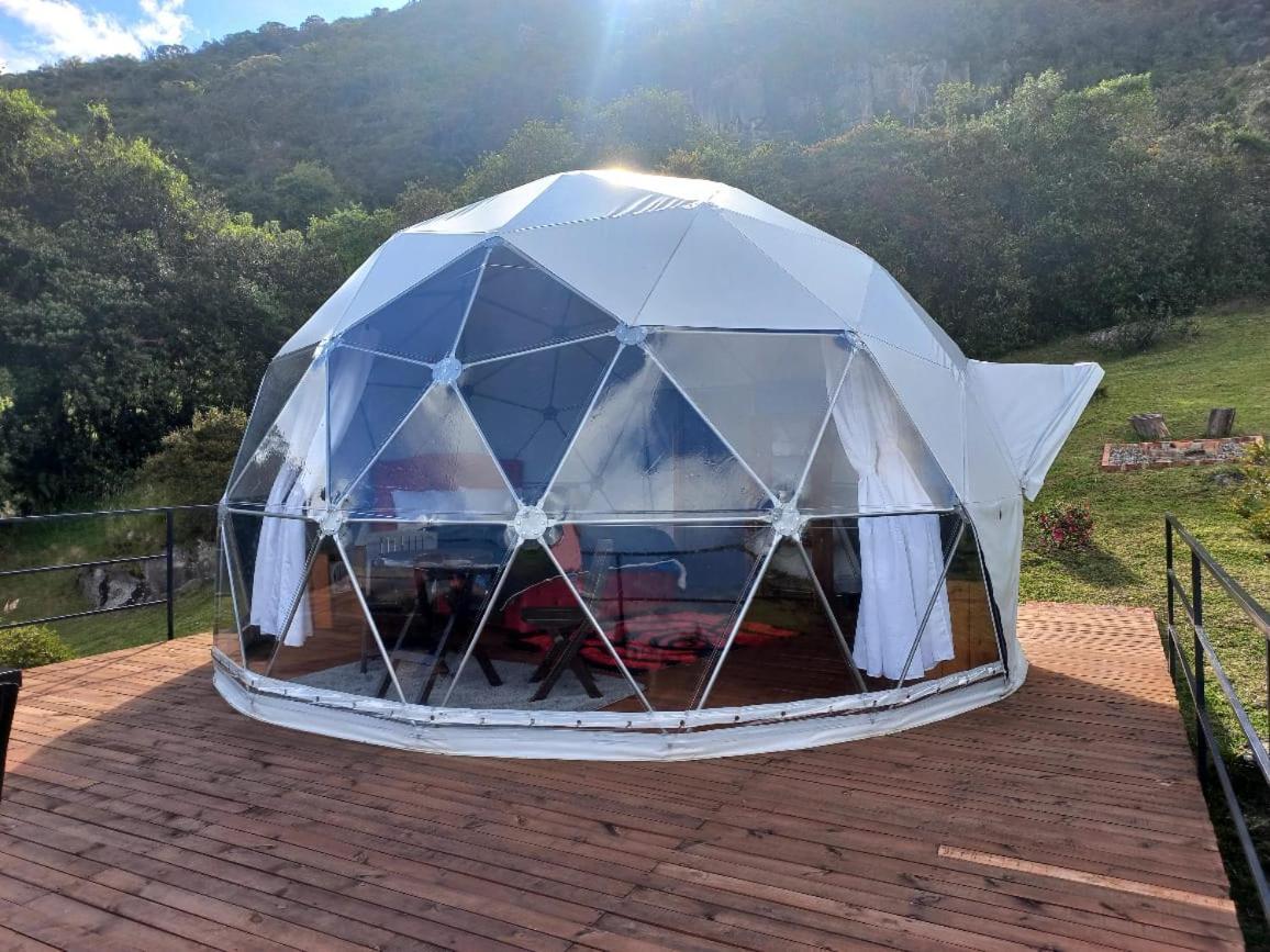 Glamping hermoso amanecer Guatavita Exterior foto