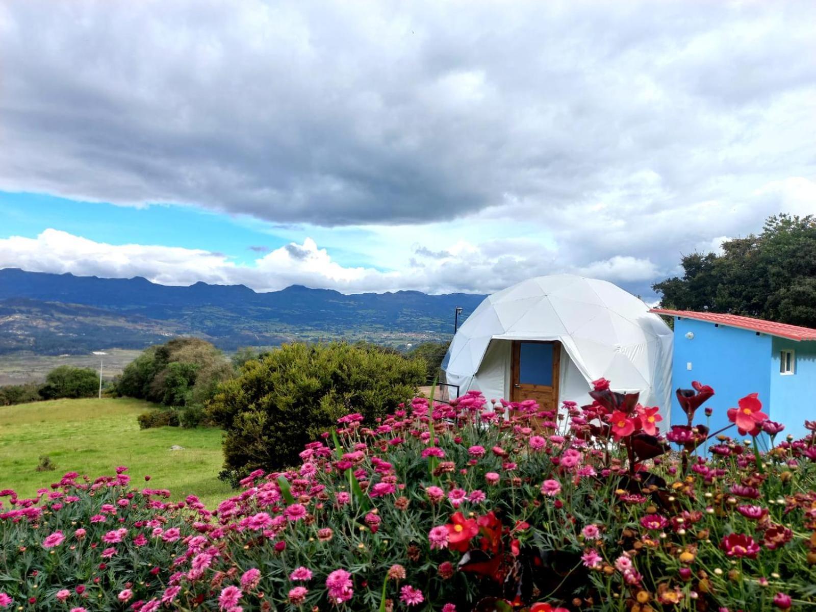 Glamping hermoso amanecer Guatavita Exterior foto